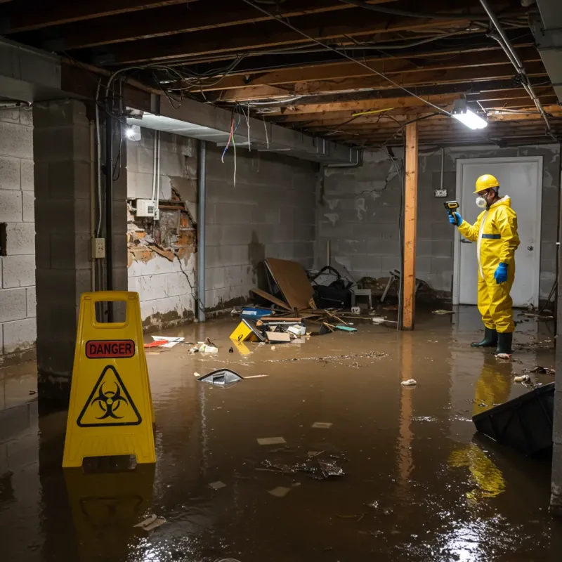 Flooded Basement Electrical Hazard in Hawaiian Ocean View, HI Property